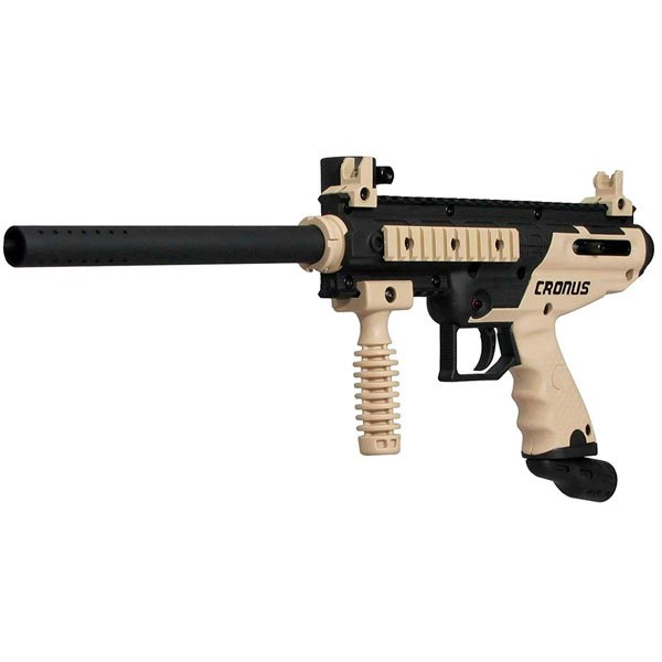 14810 PISTOLA MARCADORA DE PAINTBALL SEMIAUTOMÁTICA CALIBRE .68, NEGRO/COYOTE  T141001