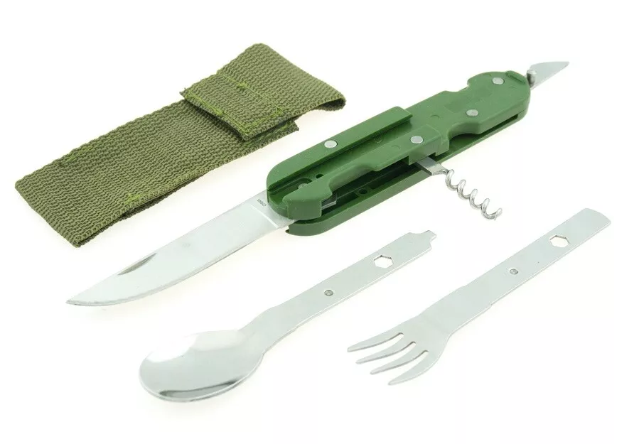 CUBIERTO MULTIHERRAMIENTA PARA CAMPING 6 EN 1  KG605
