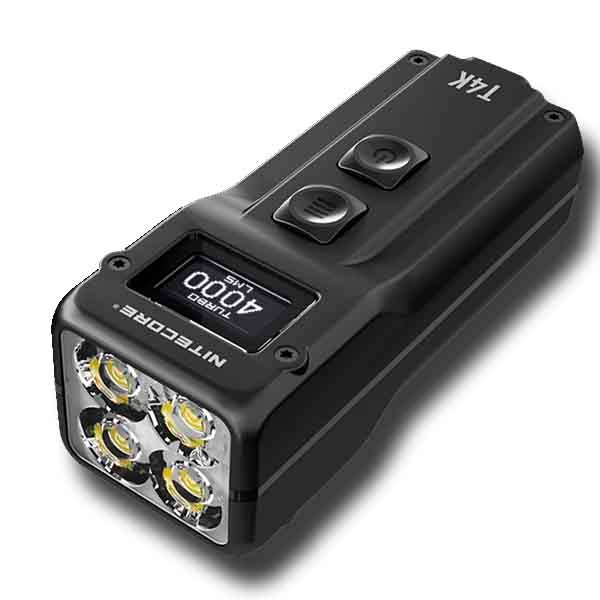 LINTERNA EDC SUPERBRILLANTE DE 4000 LÚMENES  T4K